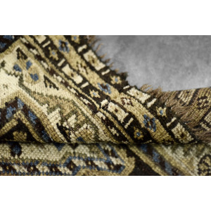 Vintage Hand-Woven Oriental Long Nomadic Qashqai Rug, 1920s