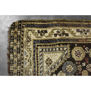 Vintage Hand-Woven Oriental Long Nomadic Qashqai Rug, 1920s