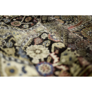 Vintage Hand-Woven Oriental Long Nomadic Qashqai Rug, 1920s