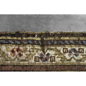 Vintage Hand-Woven Oriental Long Nomadic Qashqai Rug, 1920s
