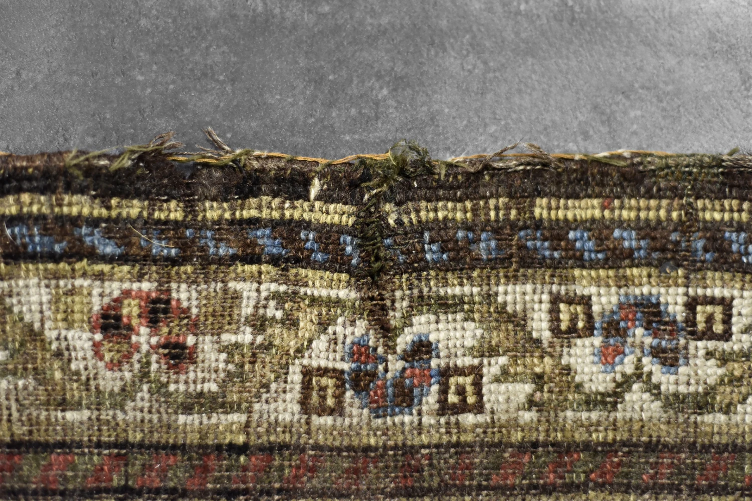 Vintage Hand-Woven Oriental Long Nomadic Qashqai Rug, 1920s