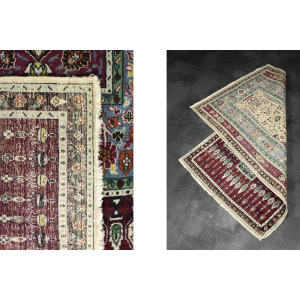 Vintage Hand-Woven Middle Eastern Oriental Baluch Prayer Rug, 1960s