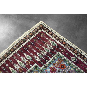 Vintage Hand-Woven Middle Eastern Oriental Baluch Prayer Rug, 1960s