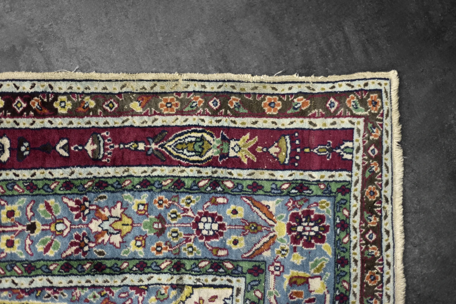 Vintage Hand-Woven Middle Eastern Oriental Baluch Prayer Rug, 1960s