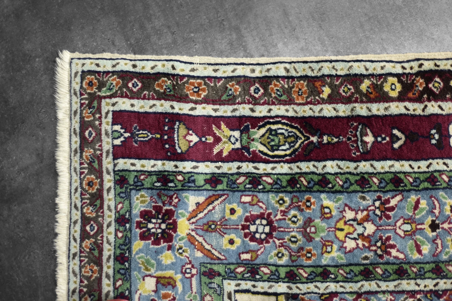 Vintage Hand-Woven Middle Eastern Oriental Baluch Prayer Rug, 1960s