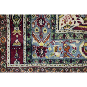 Vintage Hand-Woven Middle Eastern Oriental Baluch Prayer Rug, 1960s