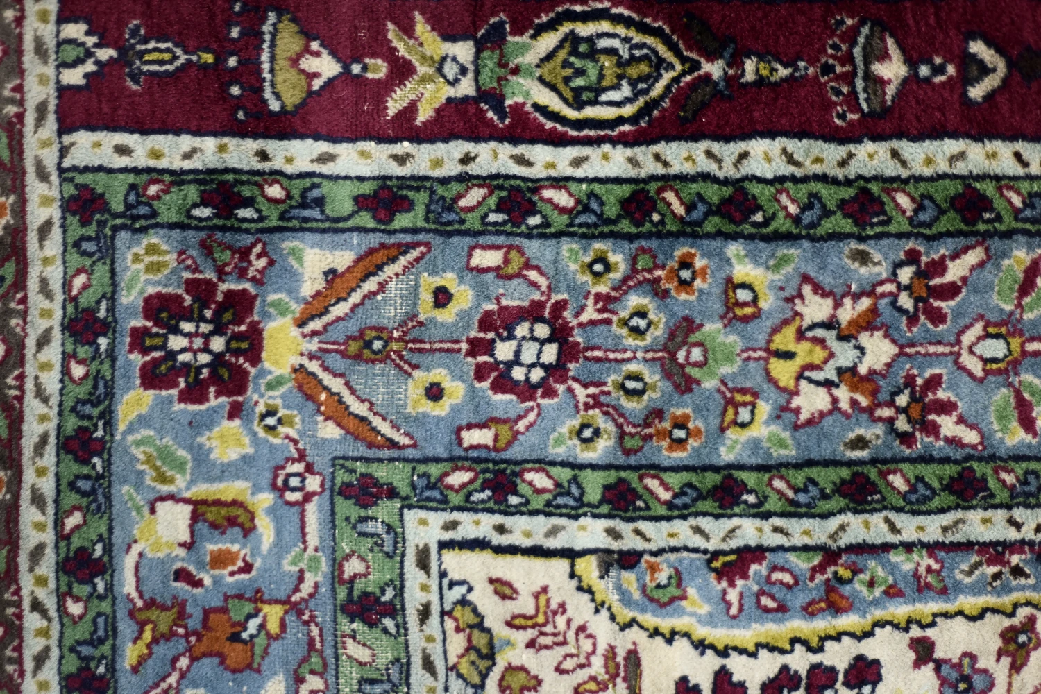 Vintage Hand-Woven Middle Eastern Oriental Baluch Prayer Rug, 1960s