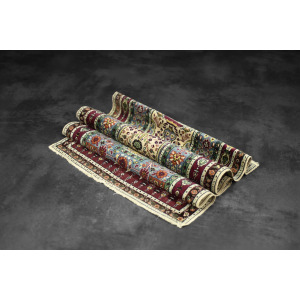 Vintage Hand-Woven Middle Eastern Oriental Baluch Prayer Rug, 1960s