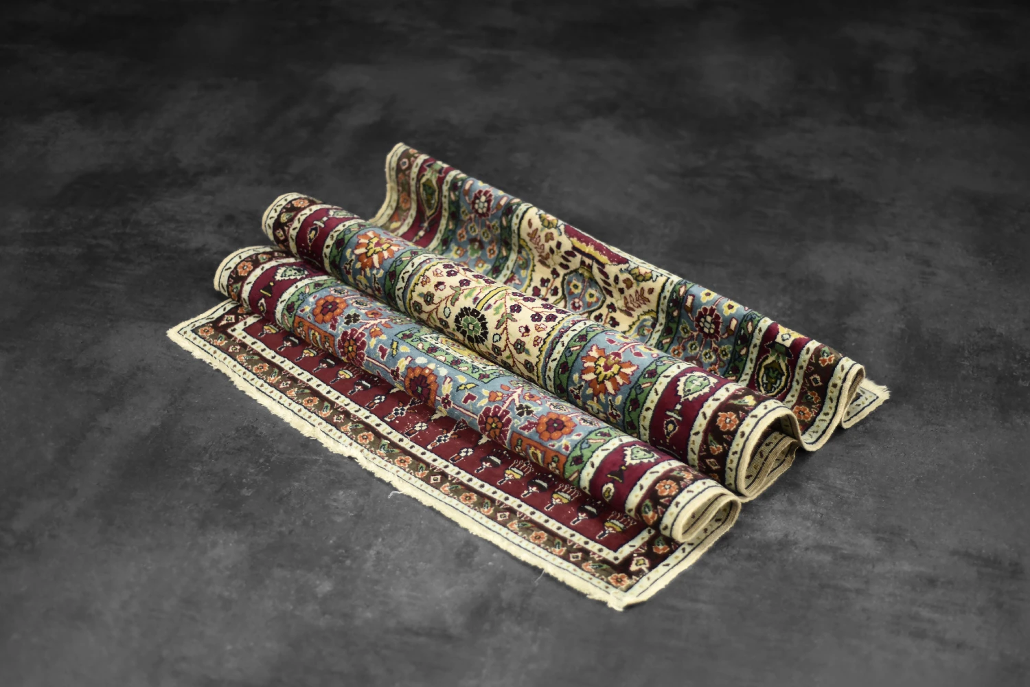 Vintage Hand-Woven Middle Eastern Oriental Baluch Prayer Rug, 1960s