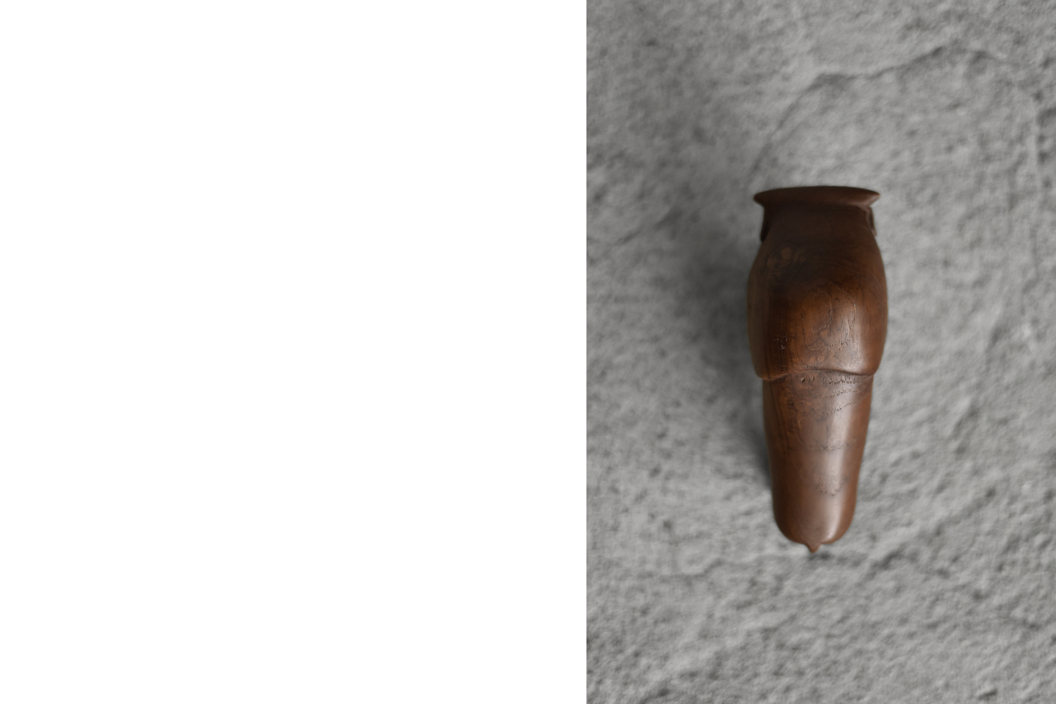 Vintage Mid-Century Danish Modern Dark Teak Bison Figurine, 1960s