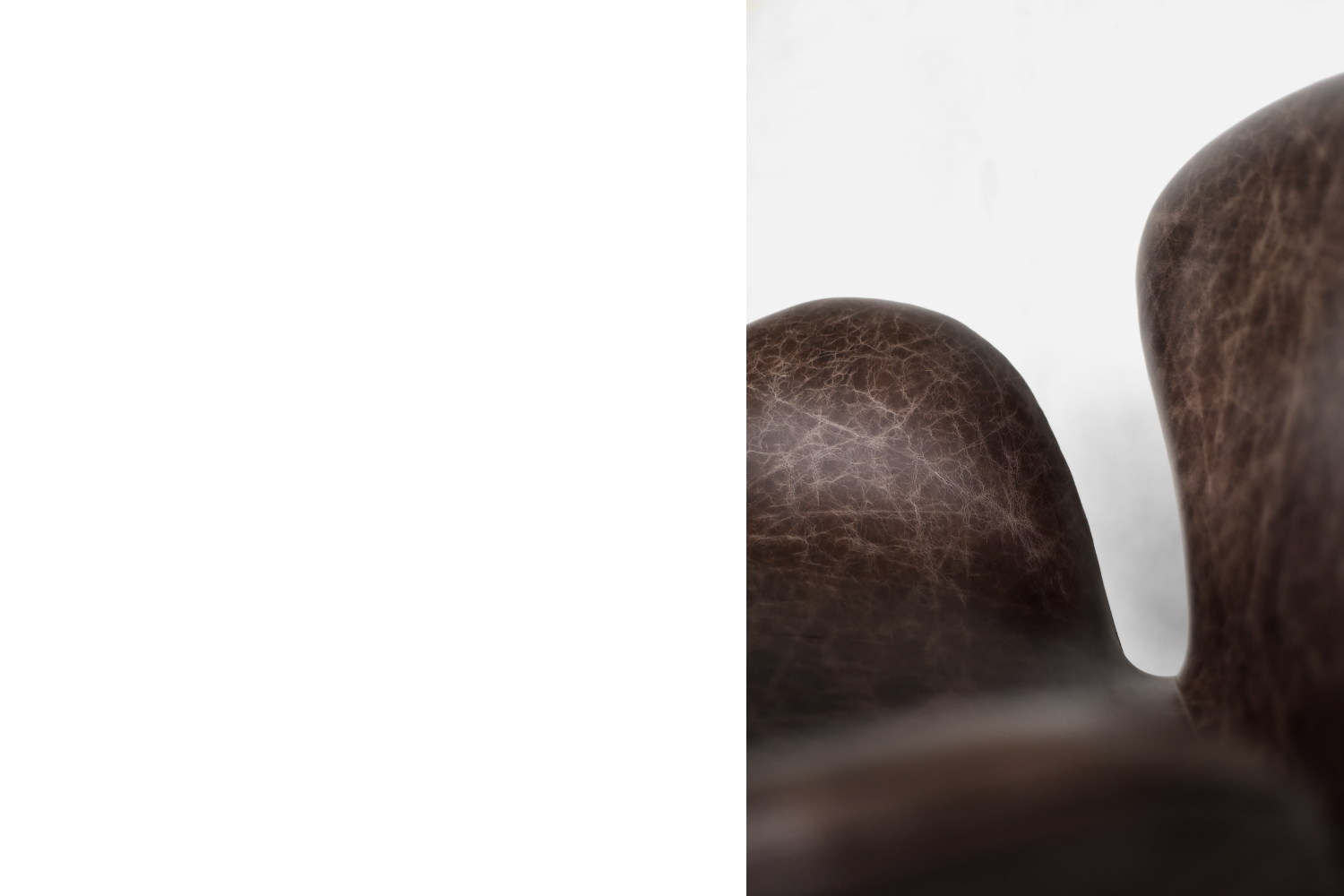 Mid-Century Danish Modern Brown Leather Swan Chair by Arne Jacobsen for Fritz Hansen, 1958