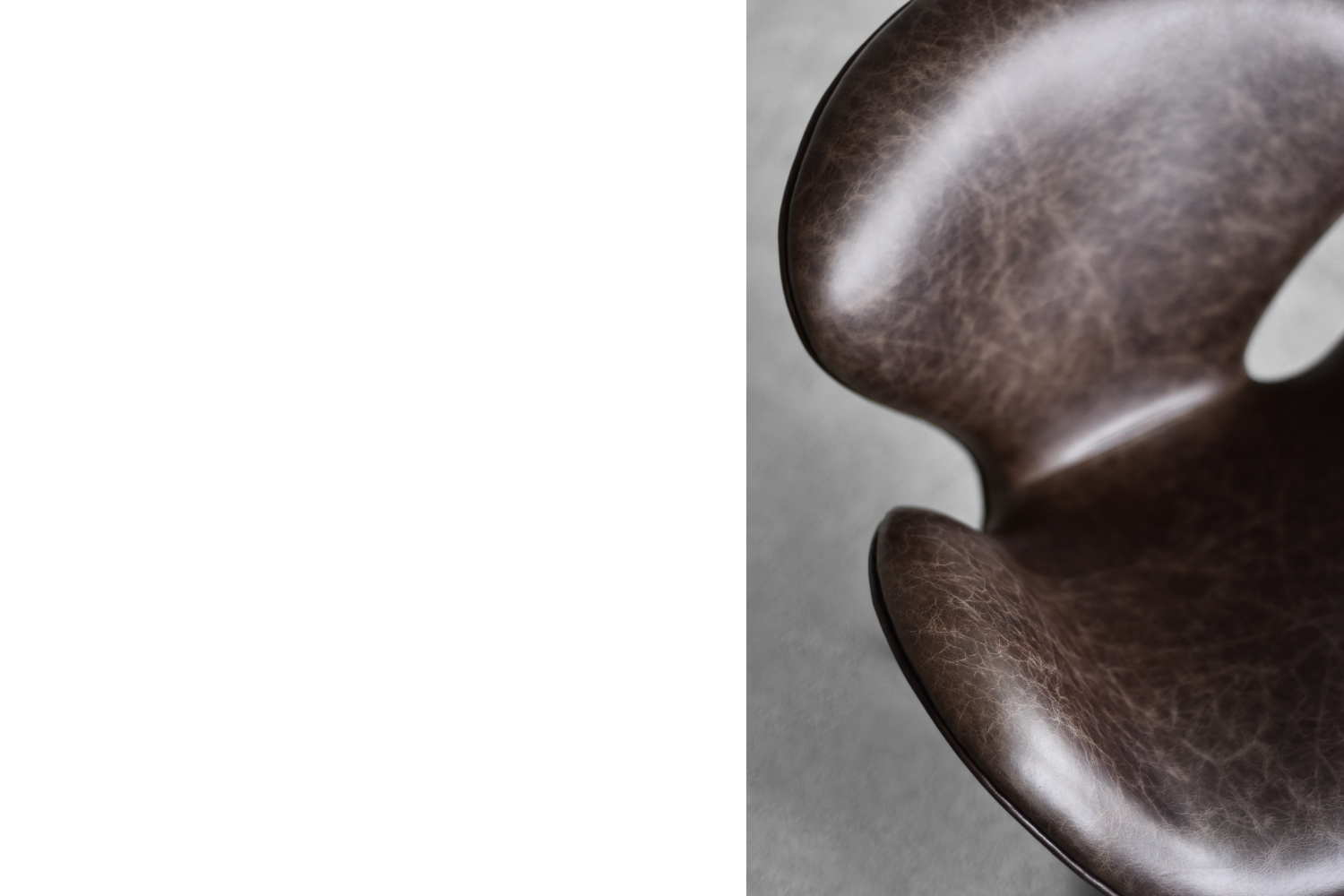 Mid-Century Danish Modern Brown Leather Swan Chair by Arne Jacobsen for Fritz Hansen, 1958