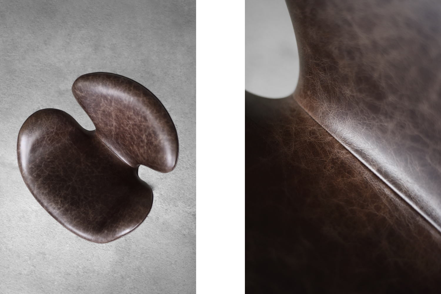 Mid-Century Danish Modern Brown Leather Swan Chair by Arne Jacobsen for Fritz Hansen, 1958