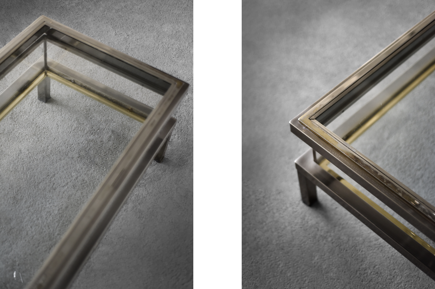 Coffee Table with Glass Case by Maison Jansen, 1970s