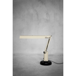 Vintage Mid-Century Scandianavian Modern Beige Plastic Lucifer Table Lamp by Tom Ahlström & Hans Ehrich for Fagerhults, 1975