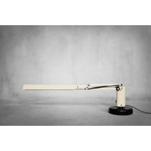Vintage Mid-Century Scandianavian Modern Beige Plastic Lucifer Table Lamp by Tom Ahlström & Hans Ehrich for Fagerhults, 1975