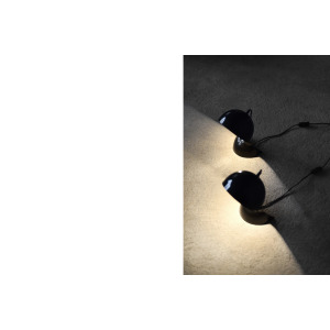 Vintage Modern Black Dalù Table Lamp by Vico Magistretti for Artemide, 1960s, Set of 2