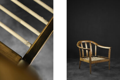 Mid-Century German Modern Elegant Cherry Wood & Dirty Pink Fabric Armchairs from Wilhelm Knoll, 1970s, Set of 2 - Image 21