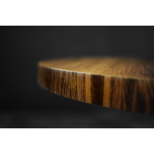 Vintage Mid-Century German Modern Round Rosewood Coffee Table from Ilse Möbel, 1970s
