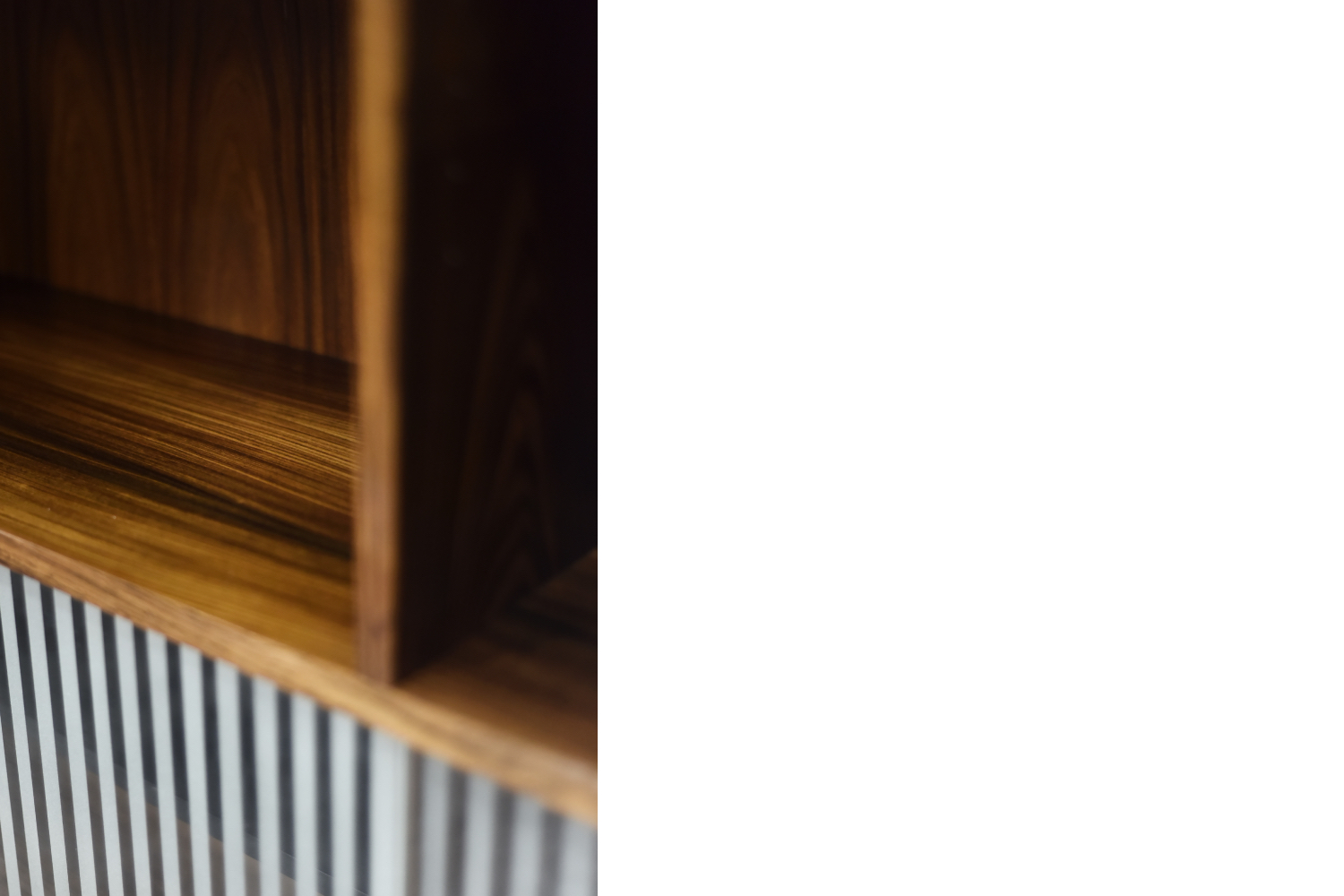 Vintage Mid-Century Scandinavian Modern Rosewood Highboard with Glass, 1960s