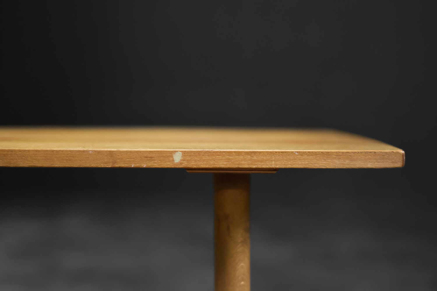Vintage Mid-Century Modern Scandinavian Cherry Wood Coffee Table with Woven Shelf, 1960s