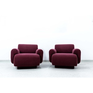 Pair Of Modular Lounge Chairs By Eberhard Geißler, Oelsa, Germany, 1970’s