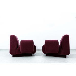 Pair Of Modular Lounge Chairs By Eberhard Geißler, Oelsa, Germany, 1970’s