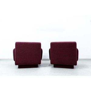 Pair Of Modular Lounge Chairs By Eberhard Geißler, Oelsa, Germany, 1970’s