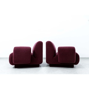 Pair Of Modular Lounge Chairs By Eberhard Geißler, Oelsa, Germany, 1970’s