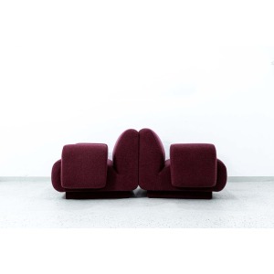 Pair Of Modular Lounge Chairs By Eberhard Geißler, Oelsa, Germany, 1970’s