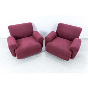 Pair Of Modular Lounge Chairs By Eberhard Geißler, Oelsa, Germany, 1970’s