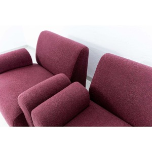 Pair Of Modular Lounge Chairs By Eberhard Geißler, Oelsa, Germany, 1970’s