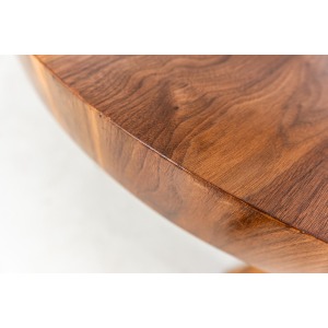 Round Extendable Dining Table, Poland, 1950's