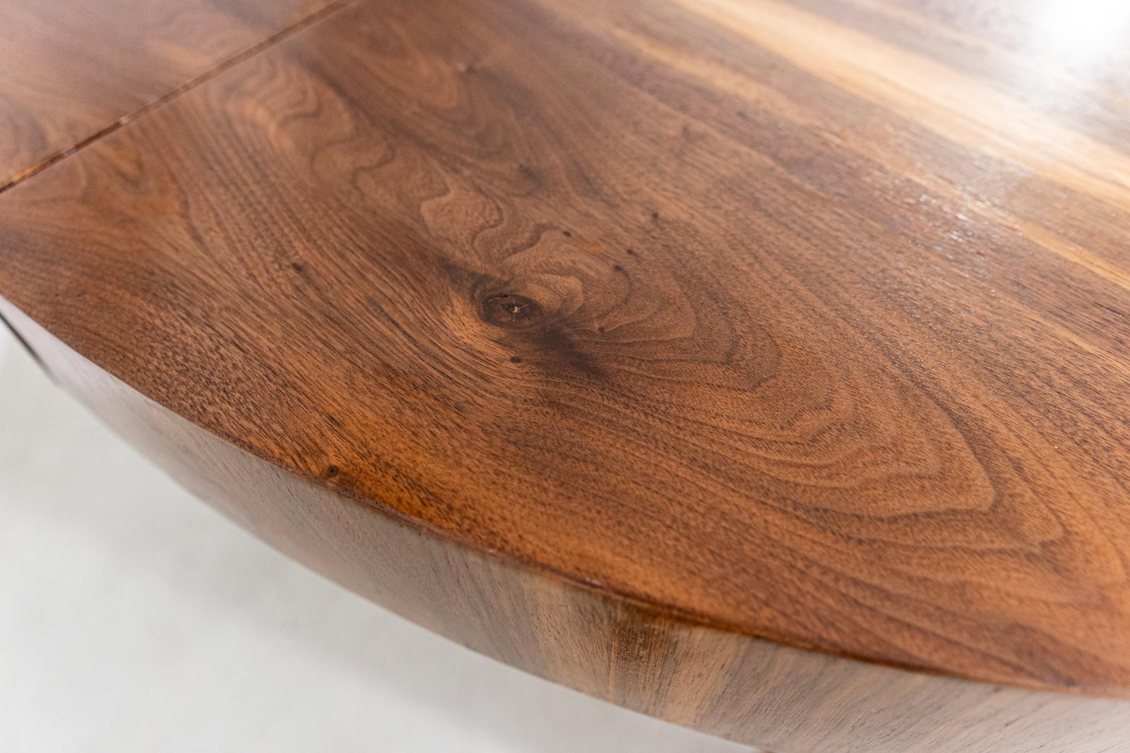 Round Extendable Dining Table, Poland, 1950's