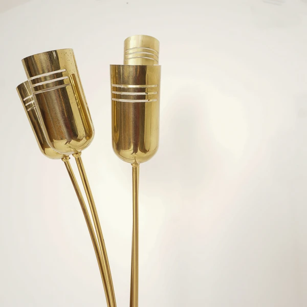 Itailan Brass Flower Floor Lamp