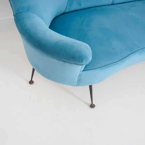 Gigi Radice Curved Sofa, 1950s