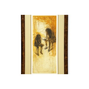 Christophe Hohler - Original Litograph "The readers"