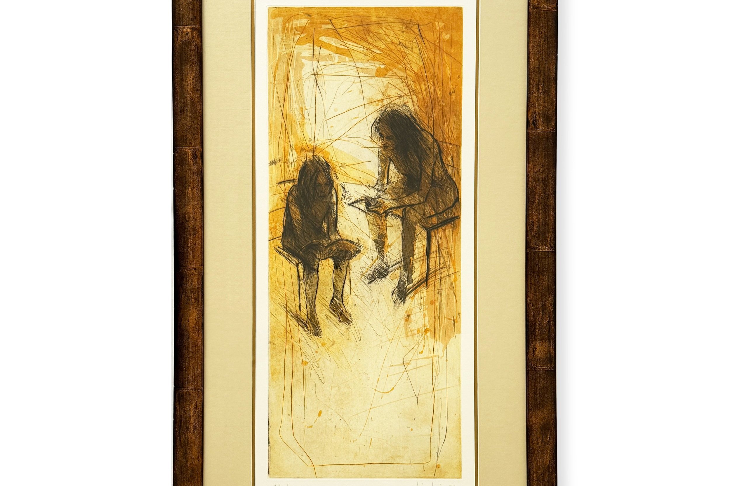 Christophe Hohler - Original Litograph "The readers"