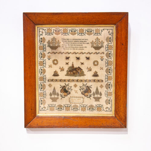 19th Century Fine Needlework Sampler