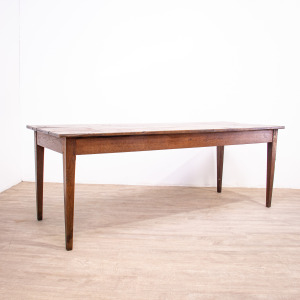 Large Oak 19th Century Farmhouse Table