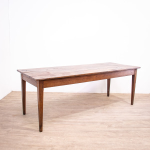 Large Oak 19th Century Farmhouse Table