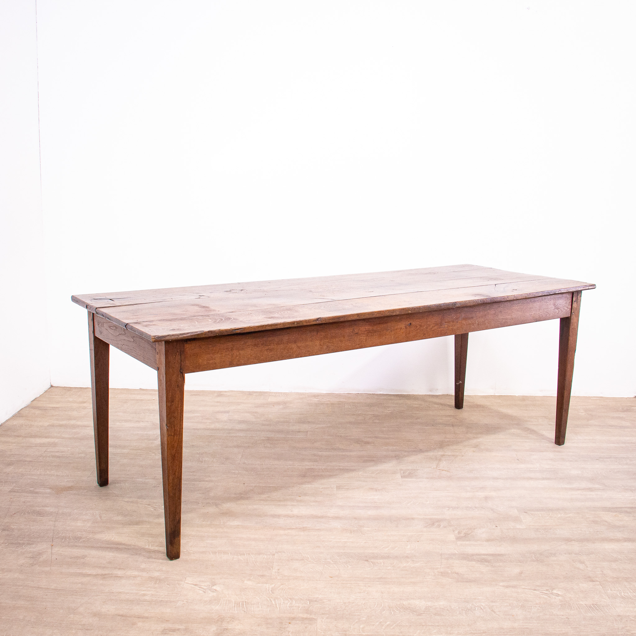 Large Oak 19th Century Farmhouse Table