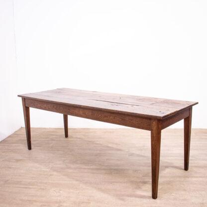 Large Oak 19th Century Farmhouse Table