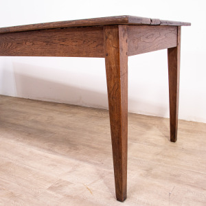 Large Oak 19th Century Farmhouse Table