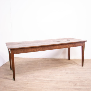 Large Oak 19th Century Farmhouse Table