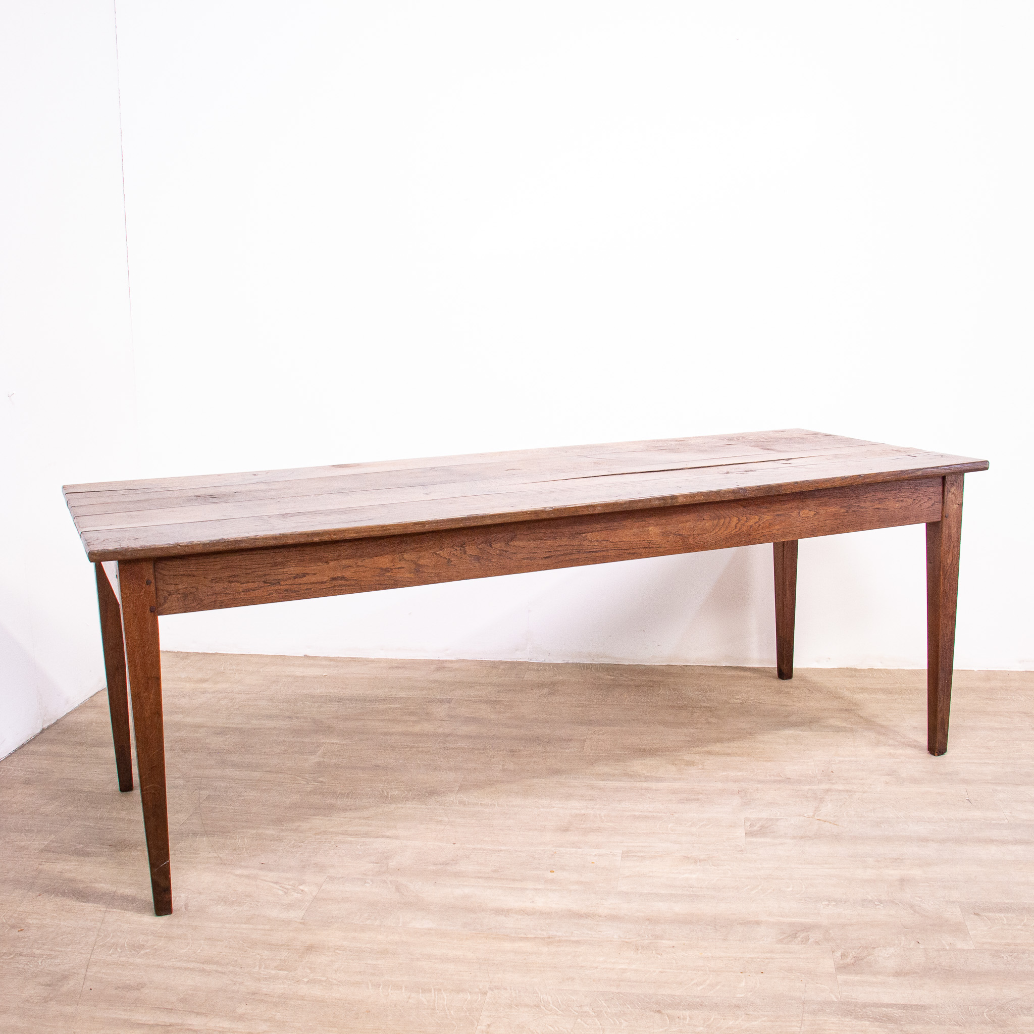 Large Oak 19th Century Farmhouse Table