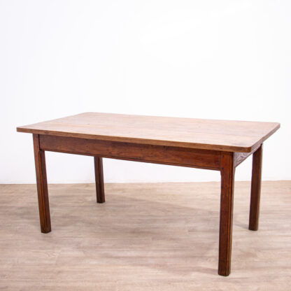 Country Farmhouse Oak Table with Drawer - Image 9