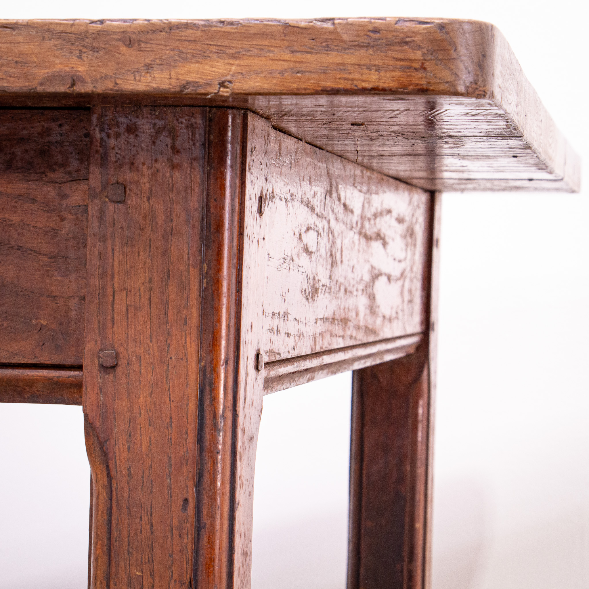 Country Farmhouse Oak Table with Drawer