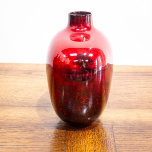 Royal Doulton Flambe Flagon Vase
