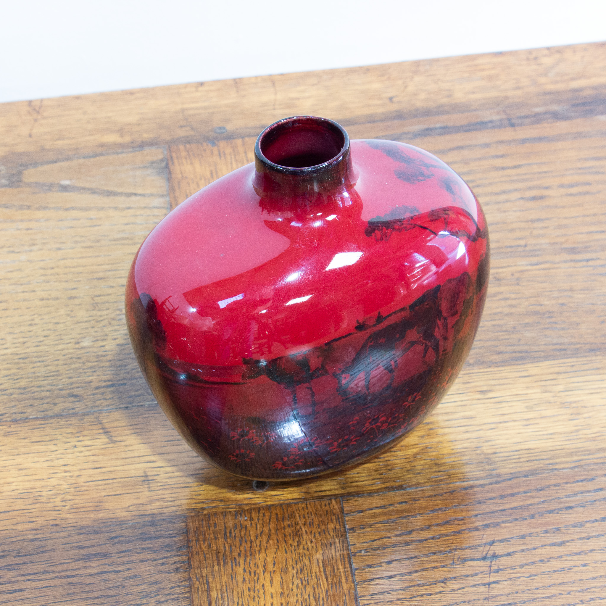 Royal Doulton Flambe Flagon Vase